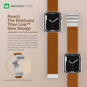 Amazing Thing Titan Weave Apple Watch Band 45mm Black