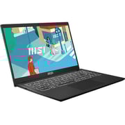 MSI Modern 15 (2023) Ultrabook - 13th Gen / Intel Core i5-1335U / 15.6inch FHD / 512GB SSD / 8GB RAM / Shared Intel Iris Xe Graphics / Windows 11 Home / English & Arabic Keyboard / Classic Black / Middle East Version - [B13M]
