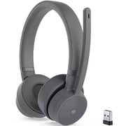 Lenovo GXD1C99241 Wireless Over Ear Headset With Charging Stand Storm Grey