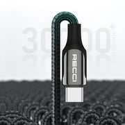 Recci Type C LED Data Sync Charging Cable 1m Black