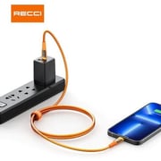 Recci Type C Data Sync Charging Cable 1.5m Orange