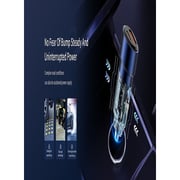 Recci Dual Output Fast Car Charger 75 Watts Transparent Blue