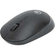 Manhattan Wireless Optical USB Mouse Black