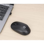 Manhattan Wireless Optical USB Mouse Black