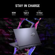 ASUS ROG Strix G15 Gaming (2022) Laptop - AMD Ryzen 9-6900HX / 15.6inch WQHD / 1TB SSD / 16GB RAM / 6GB NVIDIA GeForce RTX 3060 Graphics / Windows 11 / English & Arabic Keyboard / Eclipse Gray / Middle East Version - [G513RM-HQ017W]