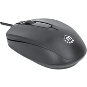 Manhattan Wired Optical USB Mouse Black