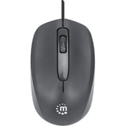 Manhattan Wired Optical USB Mouse Black