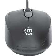 Manhattan Wired Optical USB Mouse Black
