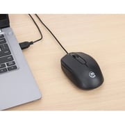 Manhattan Wired Optical USB Mouse Black