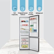 Bompani 380 Liters Double Door Refrigerator with No Frost Technology - Silver - BBF380SS