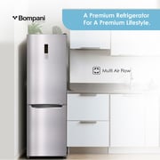 Bompani 380 Liters Double Door Refrigerator with No Frost Technology - Silver - BBF380SS