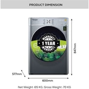 Bompani Front Load 9kg Washer / 6kg Dryer Fully Automatic Silver - BI1070SSN