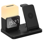 Inet 6-in-1 Multifunction Wireless Charger With Lamp Black