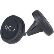 DCU Magnetic car mount for smartphones, with strong magnetic hold and vent mounted easily adjustable and firm grip, Black