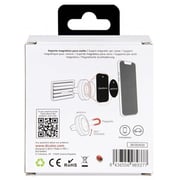 DCU Magnetic car mount for smartphones, with strong magnetic hold and vent mounted easily adjustable and firm grip, Black