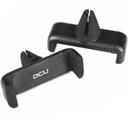 DCU Clip car mount for smartphones, with strong hold and vent mounted easily adjustable and firm grip, Black