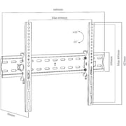 DCU Tilting TV Wall Mount 32-70inch Black
