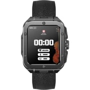 Swiss Military ALPS 2 Smartwatch Black With Black Leather Strap