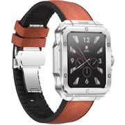 Swiss Military ALPS 2 Smartwatch Silver With Brown Leather Strap