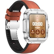 Swiss Military ALPS 2 Smartwatch Silver With Brown Leather Strap