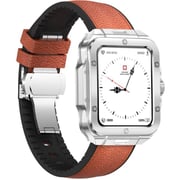 Swiss Military ALPS 2 Smartwatch Silver With Brown Leather Strap