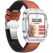Swiss Military ALPS 2 Smartwatch Silver With Brown Leather Strap