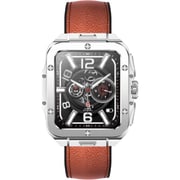 Swiss Military ALPS 2 Smartwatch Silver With Brown Leather Strap