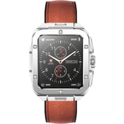 Swiss Military ALPS 2 Smartwatch Silver With Brown Leather Strap