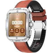 Swiss Military ALPS 2 Smartwatch Silver With Brown Leather Strap