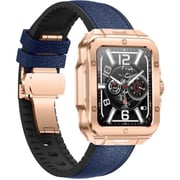 Swiss Military ALPS 2 Smartwatch Rose Gold With Blue Leather Strap