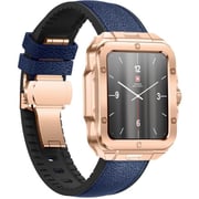 Swiss Military ALPS 2 Smartwatch Rose Gold With Blue Leather Strap