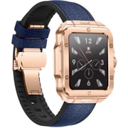 Swiss Military ALPS 2 Smartwatch Rose Gold With Blue Leather Strap