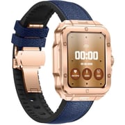 Swiss Military ALPS 2 Smartwatch Rose Gold With Blue Leather Strap