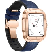 Swiss Military ALPS 2 Smartwatch Rose Gold With Blue Leather Strap