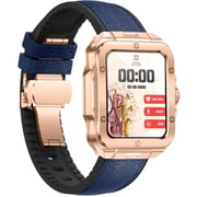 Swiss Military ALPS 2 Smartwatch Rose Gold With Blue Leather Strap