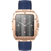 Swiss Military ALPS 2 Smartwatch Rose Gold With Blue Leather Strap