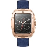 Swiss Military ALPS 2 Smartwatch Rose Gold With Blue Leather Strap