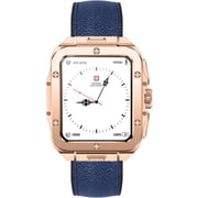 Swiss Military ALPS 2 Smartwatch Rose Gold With Blue Leather Strap