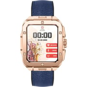 Swiss Military ALPS 2 Smartwatch Rose Gold With Blue Leather Strap