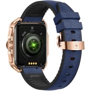 Swiss Military ALPS 2 Smartwatch Rose Gold With Blue Leather Strap