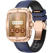 Swiss Military ALPS 2 Smartwatch Rose Gold With Blue Leather Strap