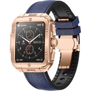 Swiss Military ALPS 2 Smartwatch Rose Gold With Blue Leather Strap