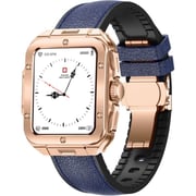 Swiss Military ALPS 2 Smartwatch Rose Gold With Blue Leather Strap