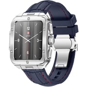 Swiss Military ALPS 2 Smartwatch Silver With Blue Silicon Strap