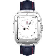 Swiss Military ALPS 2 Smartwatch Silver With Blue Silicon Strap