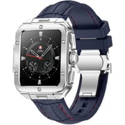 Swiss Military ALPS 2 Smartwatch Silver With Blue Silicon Strap
