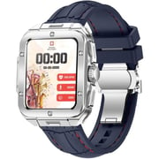 Swiss Military ALPS 2 Smartwatch Silver With Blue Silicon Strap