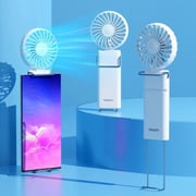 Gamsung Mini Handeld Electric Fan With Mobile Holder White