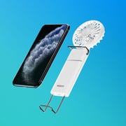 Gamsung Mini Handeld Electric Fan With Mobile Holder White