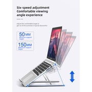 Maxguard Moda Series Adjustable Laptop Stand Silver